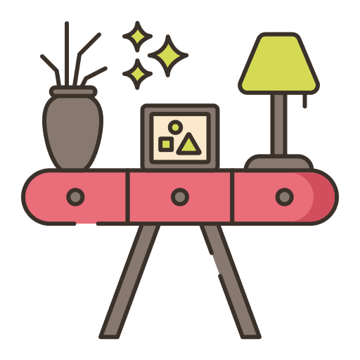 photo of a sofa and lamb to represent about